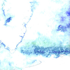 abstract watercolor  blue background 