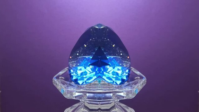 Abstract, distorted and magical movements of a mirrored stone as an artistic background