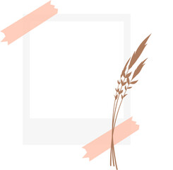 Polaroid Frame Border Design Element Isolated Vector