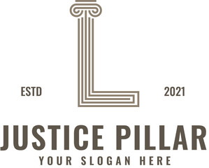 L Justice Pillar Logo