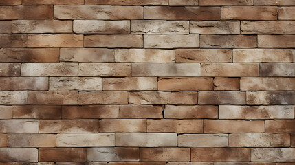 Beige old brown brick marbe texture. generative AI.