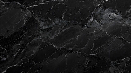 black marble background. black Portoro marble wallpaper and counter tops. black marble floor and wall tile. black travertino marble texture. natural granite stone marble texture. generative AI. - obrazy, fototapety, plakaty