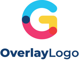 G Colorful Overlay Logo