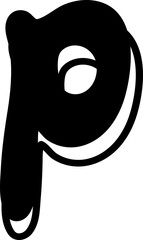 doodle alphabet lowercase p