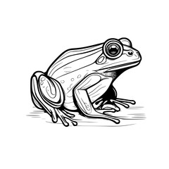 frog vector illustration