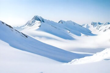 snow covered mountains