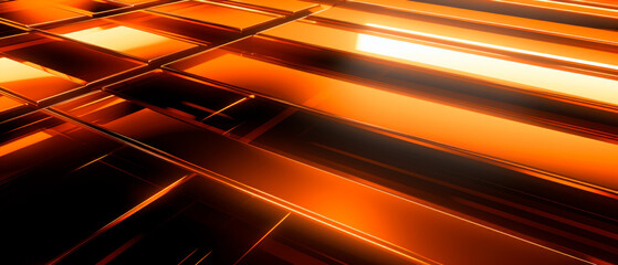 Futuristic abstract wallpaper with orange crystal surface texture.