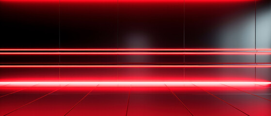 Futuristic wallpaper with glowing red nano carbon fiber lines. Dynamic motion background.