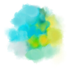 Watercolor spot, isolated on a white background