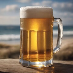 Fresh Beer Background Very Cool