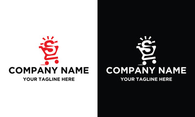 shopping logo design vector, shopping cart logo designs