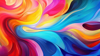Obraz premium Bright abstract background with colorful swirl flow