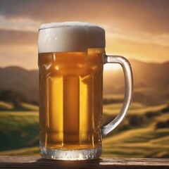 Fresh Beer Background Very Cool