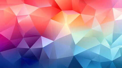 Obraz premium HQ resolution futuristic and colorful polygon mosaic vector art background. Abstract 3D triangular with low poly art style and gradient background.