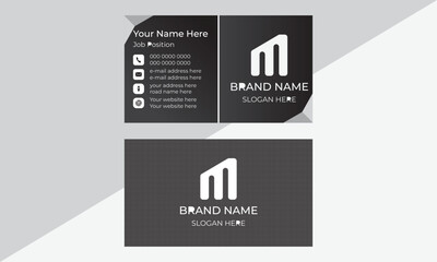 A modern design layout of business card.Ready for print.