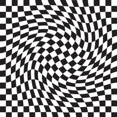 Modern abstract background. Background of black and white squares. Vector illustration