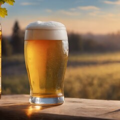 Fresh Beer Background Very Cool