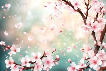 Obraz na płótnie Canvas spring cherry blossom