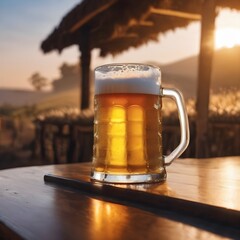 Fresh Beer Background Very Cool