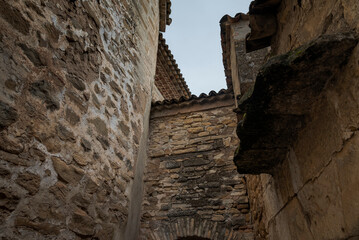Street in the old town of the city of Baeza, by the Cathedral, in the province of Jaen, Spain. In 2003, UNESCO declared the historic centre and landmarks of the city a World Heritage Site