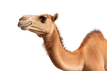 Realistic Camel on Transparent Background, PNG, Generative Ai