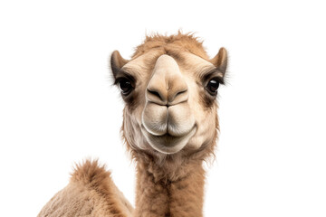 Realistic Camel on Transparent Background, PNG, Generative Ai