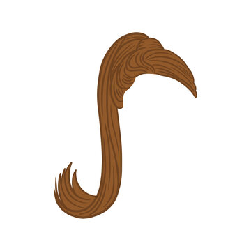 recommend clip art: Brown Ponytail Hairstyle