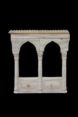 Fototapeta premium elements of architectural decorations of buildings, old doors with arches, gates with bars, on the streets in Istanbul, public places.