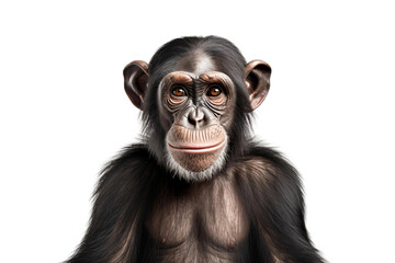Graceful Ape on Transparent Background, PNG, Generative Ai