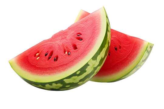 Delicious Watermelon on Transparent Background, PNG, Generative Ai