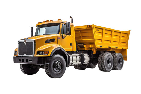 Trash Carrying Truck on Transparent Background, PNG, Generative Ai