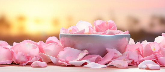 The calming scent of rose petals for relaxation.