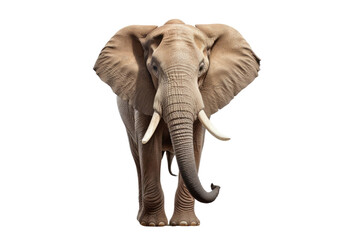 Elephant in High Detail on Transparent Background, PNG, Generative Ai