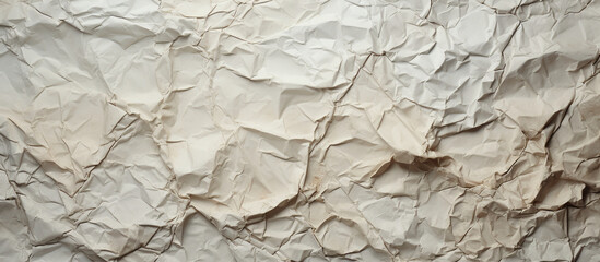 Vintage crumpled paper textured background. AI generative