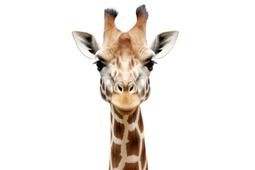 Majestic Giraffe on Transparent Background, PNG, Generative Ai