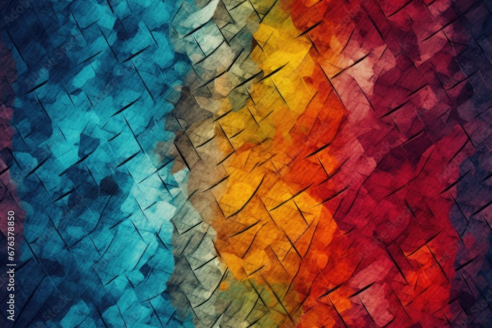 Poster abstract colorful seamless pattern of scales.