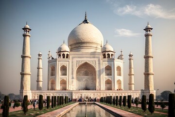 Wall Art of Taj Mahal, Taj Mahal Wall Art generated By AI