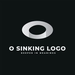 O Negative Space Depth Logo