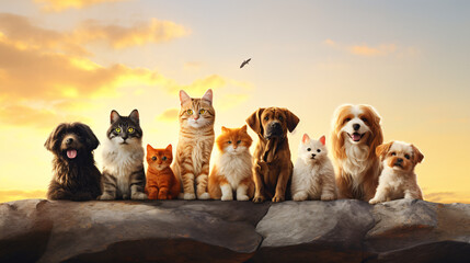 Pet-themed Background with Soft Blur, Tailored for Marketing and Ads, Infusing a Wholesome Appeal into Your Visuals.