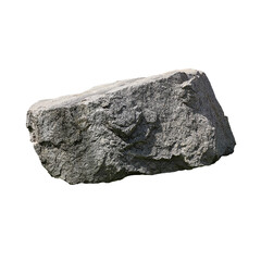mineral stone heavy rock,3d render real Rock, PNG file of isolated cutout object on transparent...