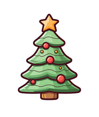 christmas tree with balls