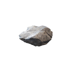 mineral stone heavy rock,3d render real Rock, PNG file of isolated cutout object on transparent background