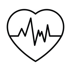 Heart monitor icon design, illustration design
