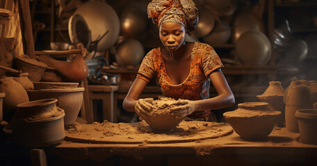 African potter