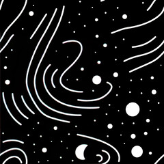 Abstract retro dotted chaotic repeat pattern, polka dot 