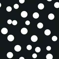 Abstract retro dotted chaotic repeat pattern, polka dot 