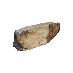 mineral stone heavy rock,3d render real Rock, PNG file of isolated cutout object on transparent background