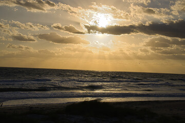 Sunrise at Sea Ranch Beach in Indialantic Florida on 11-02-2023