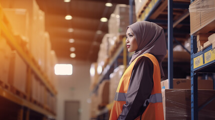 Malay girls at industrial area.