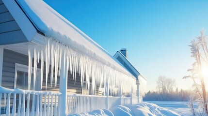 Preventing ice dams on roof